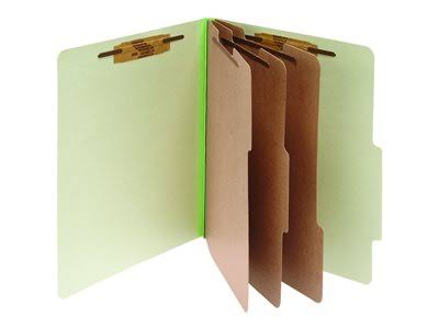 Green Pressboard Classification Folders P3339
