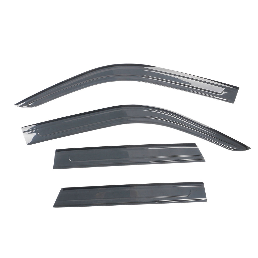 Black Acrylic Window Visors 4PCS Q262