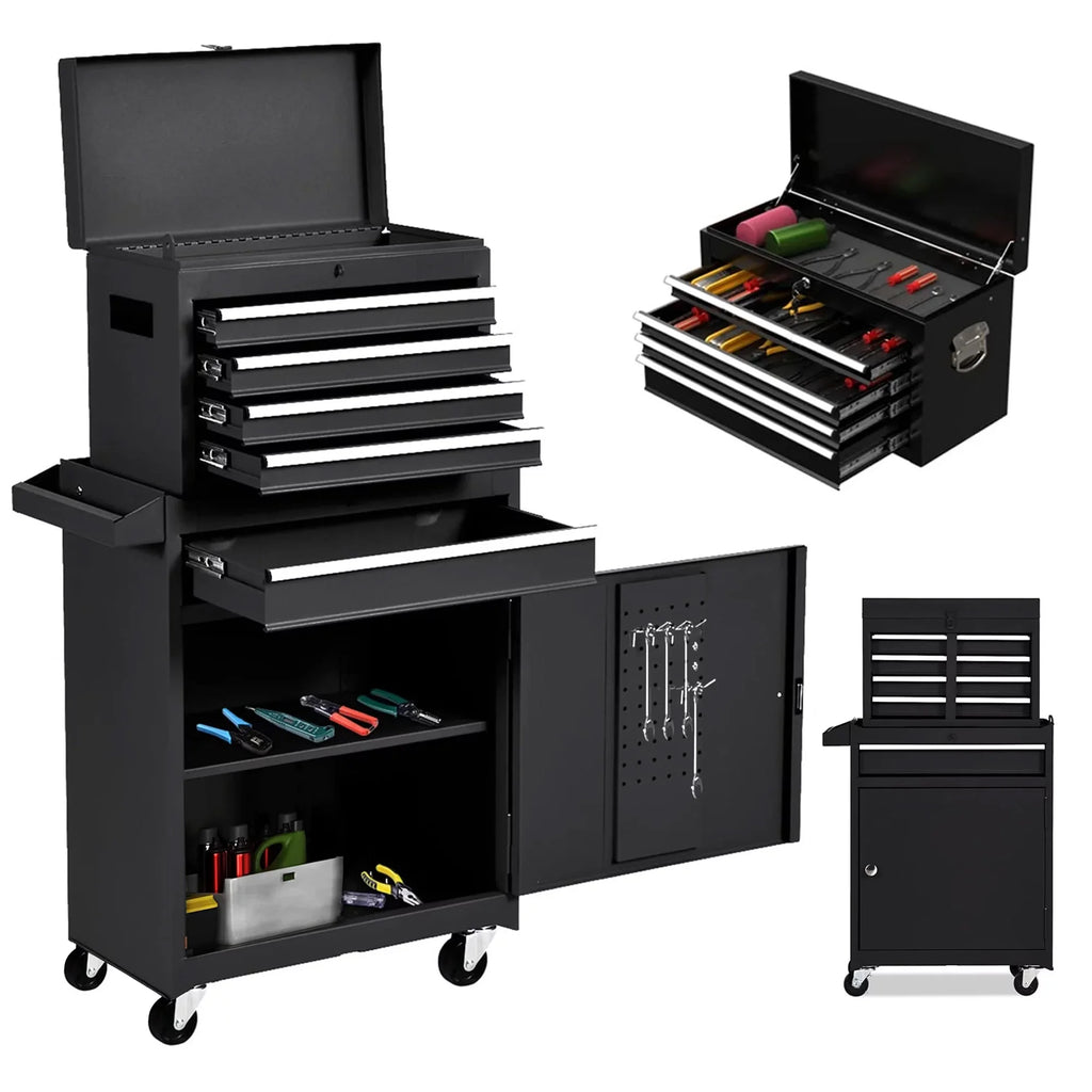 Blue 8 Drawer Steel Rolling Tool Chest R268
