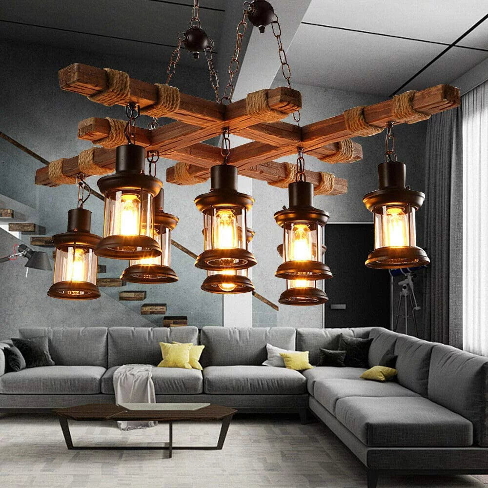 8-Light Farmhouse Chandelier L4524