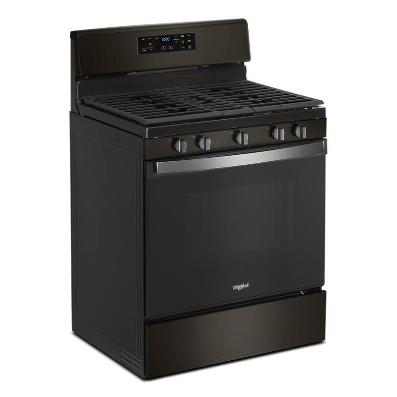 5.0 cu. ft. Gas Range with Self Cleaning in Black Stainless O269