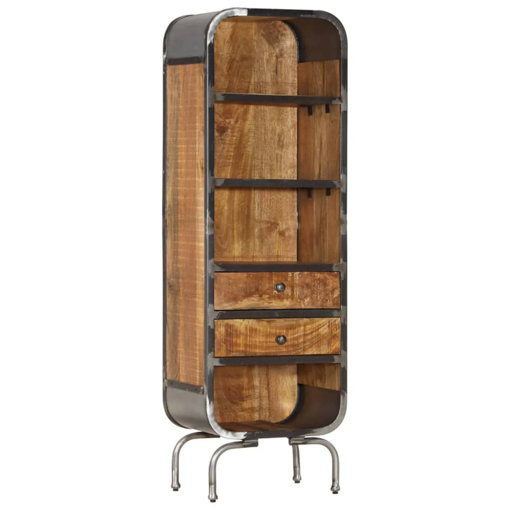 Wood Highboard with 2 Drawers and 4 Shelves I8128