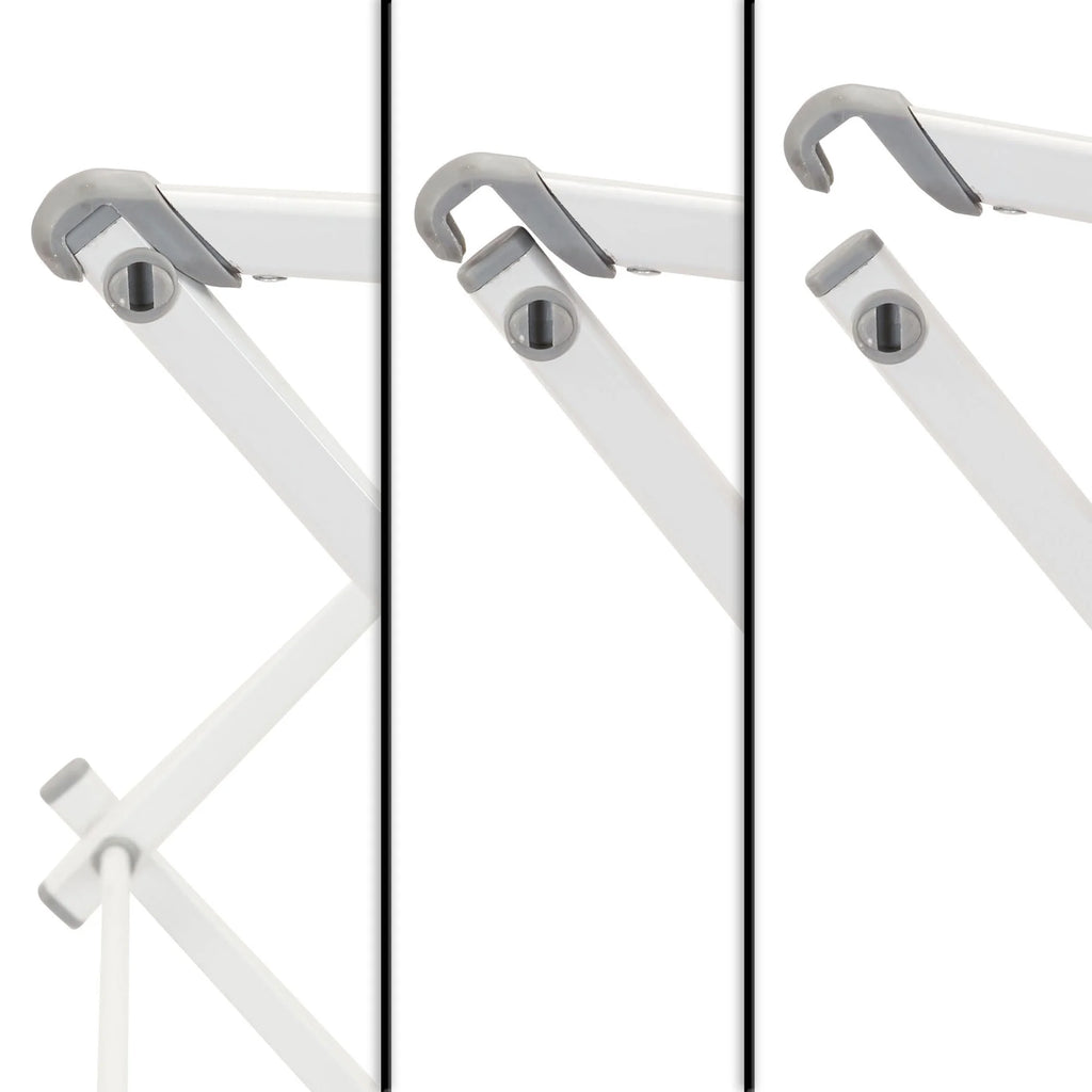 White Collapsible Metal Clothes Drying Rack C1315