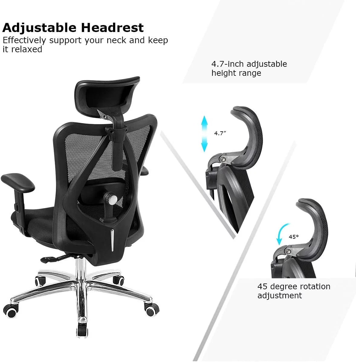 Black Ergonomic Mesh Office Chair S6270