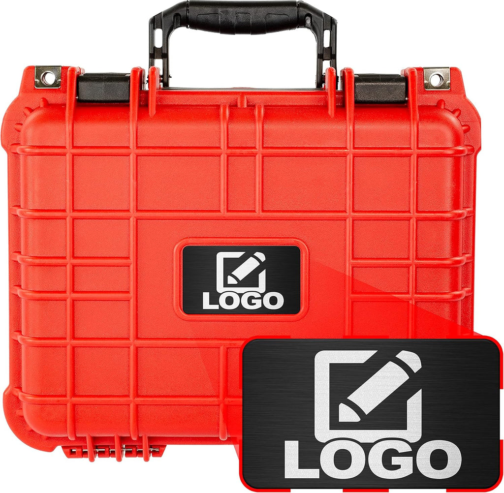 Protective Gear and Camera Hard Case with Foam, Waterproof & Shockproof, 13.37 Inch 11.62 Inch 6 Inch, Neon Green K62440