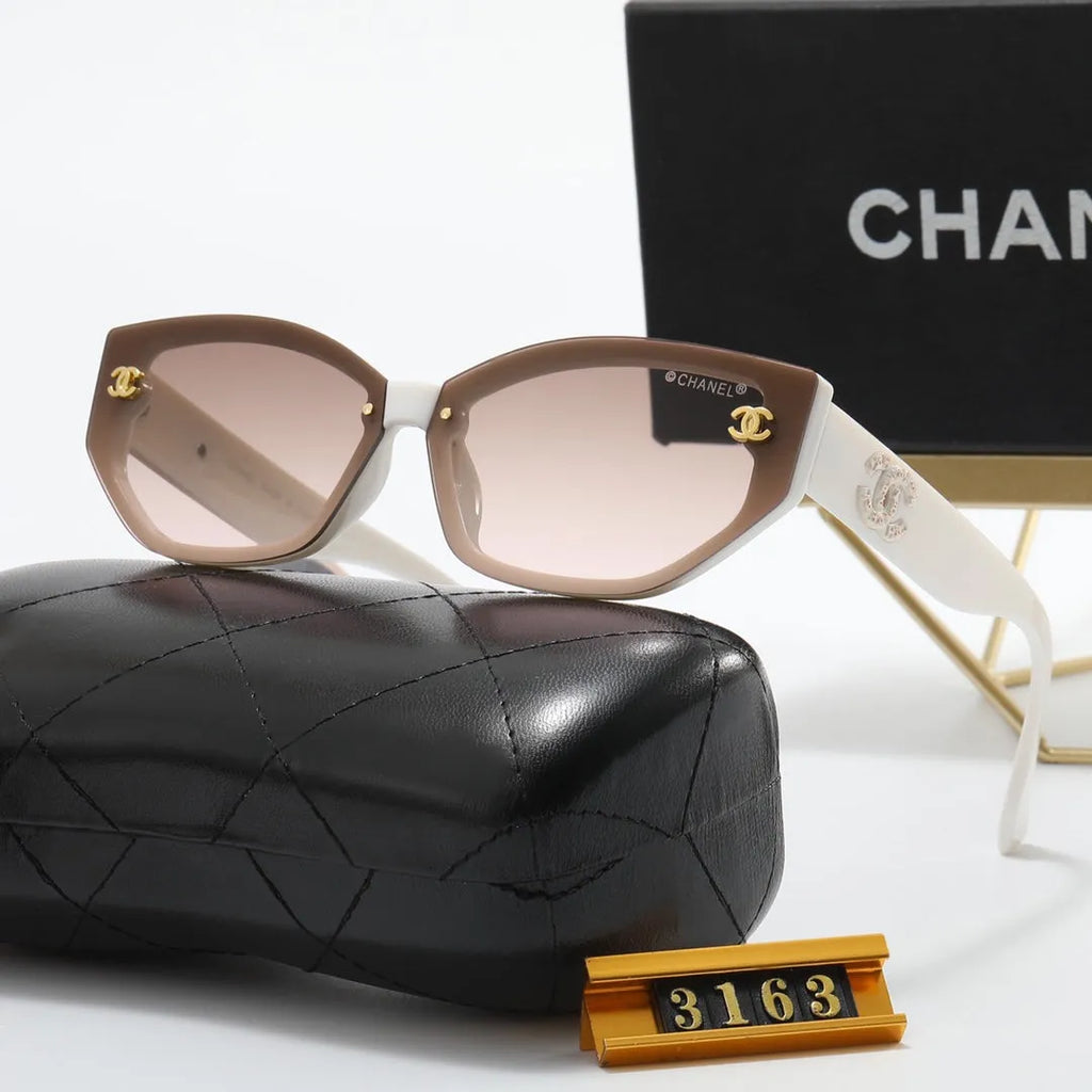 Double C Inlaid Letter Polarized Sunglasses I119