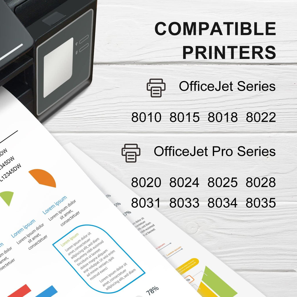 Remanufactured Ink Cartridge 4-Pack for HP 910XL Officejet Pro E6911