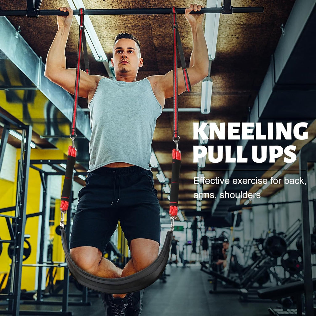660LBS Heavy Duty Pull-up Assist Band Set with Fabric Rest F393