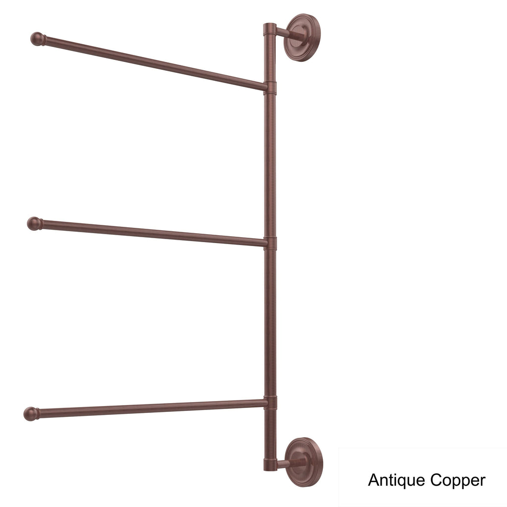 28-in Vertical 3 Swing Arm Towel Bar Polished Nickel H1495