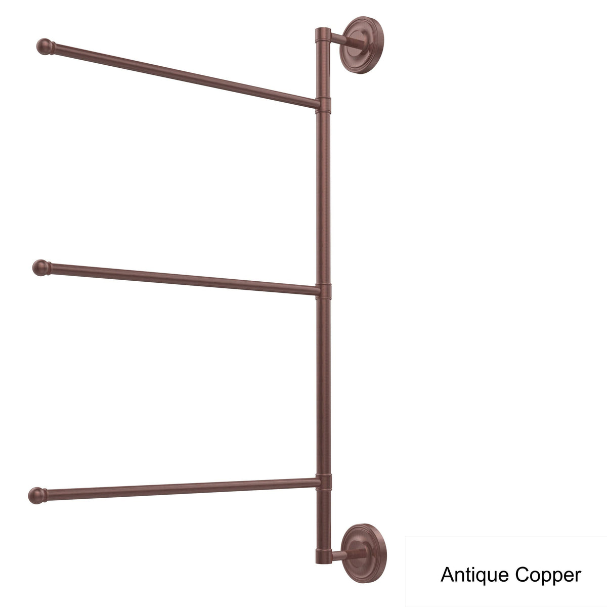 28-in Vertical 3 Swing Arm Towel Bar Polished Nickel H1495