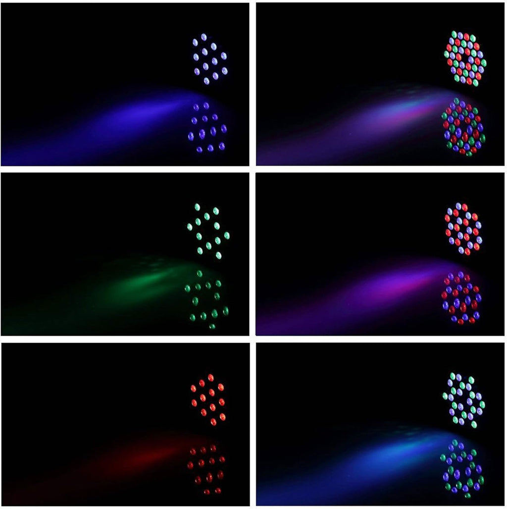 8 Pc RGB Par Can Stage Lights with Remote R183