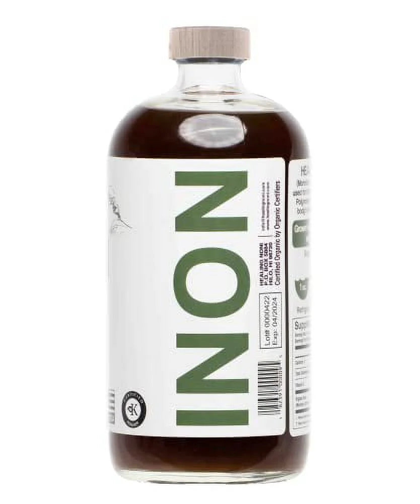 Organic Hawaiian Noni Juice - 1 Pack of 32oz Glass Bottles L533