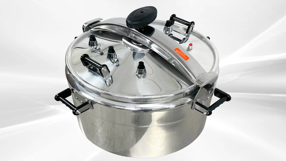 100 QT Aluminum Commercial Pressure Cooker O26693