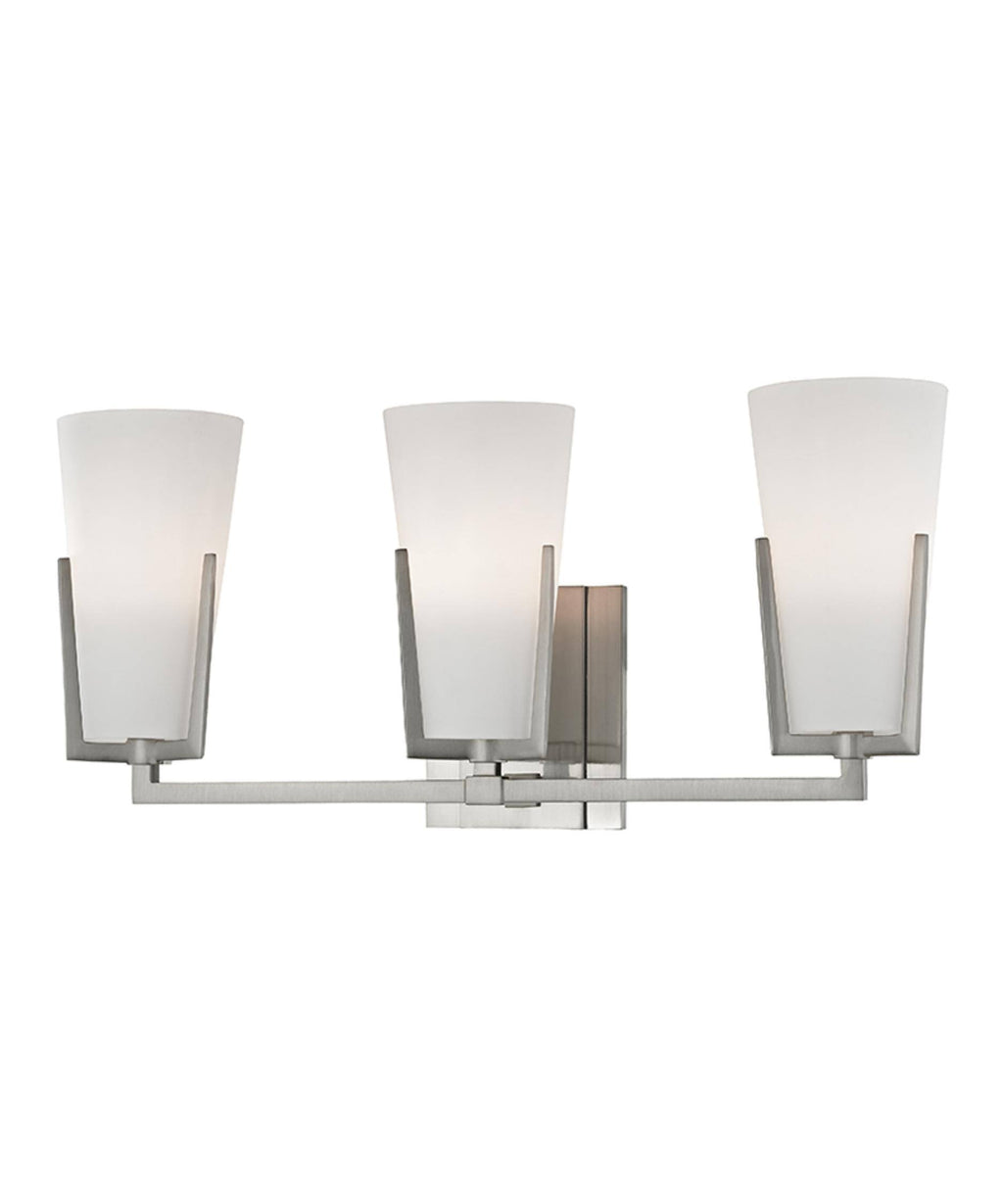 3 Light Bath Bracket, Satin Nickel B43489