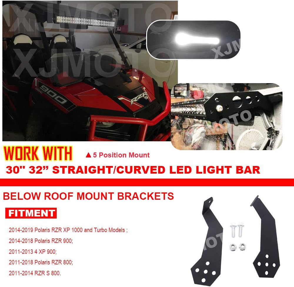 30'' Curved LED Light Bar with Windshield Mount Brackets for UTV G605541