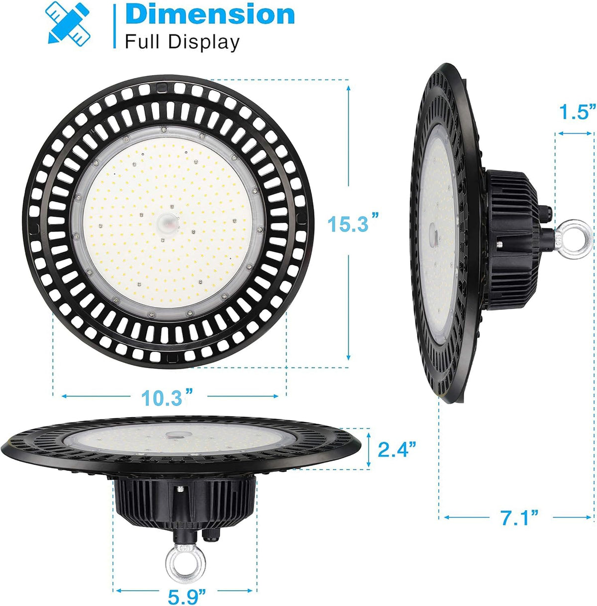 250W UFO LED High Bay Light 5000K Dimmable R79823