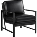 Light Brown PU Leather Armchair Set of 2 V900099