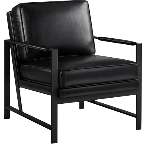 Light Brown PU Leather Armchair Set of 2 V900099