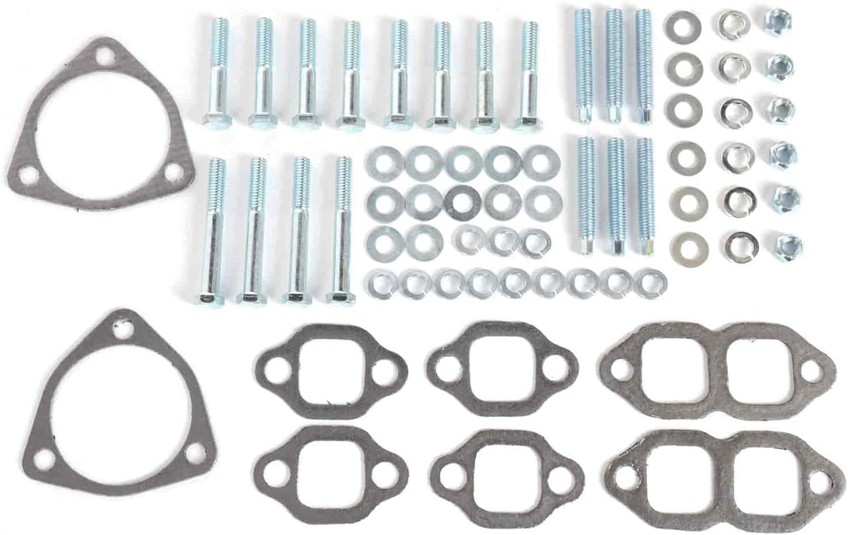 Rams Horn Exhaust Manifold for Small Block Chevy Engines, Raw Finish, Pair I24661