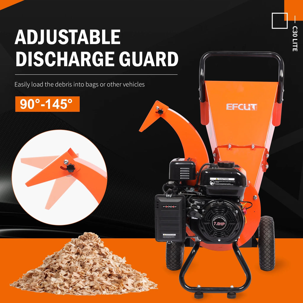 7 HP 212cc Gas Powered Wood Chipper Shredder F85215