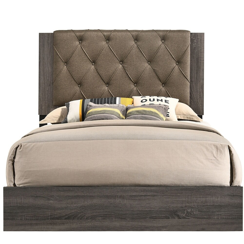 Queen Size Button Tufted Upholstered Bed G585063