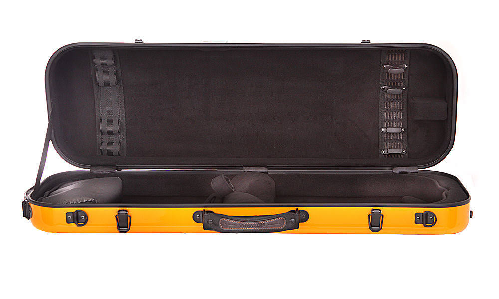 Oblong Fiberglass Violin Case Orange 4/4 B446267
