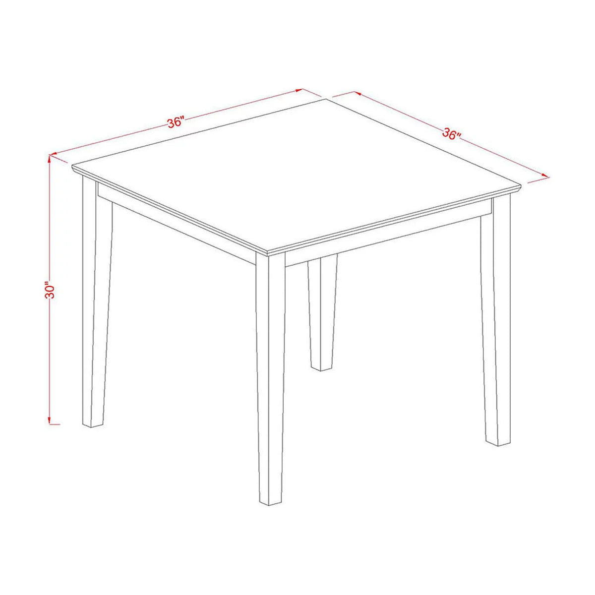 3 Piece Wood Dining Set V165