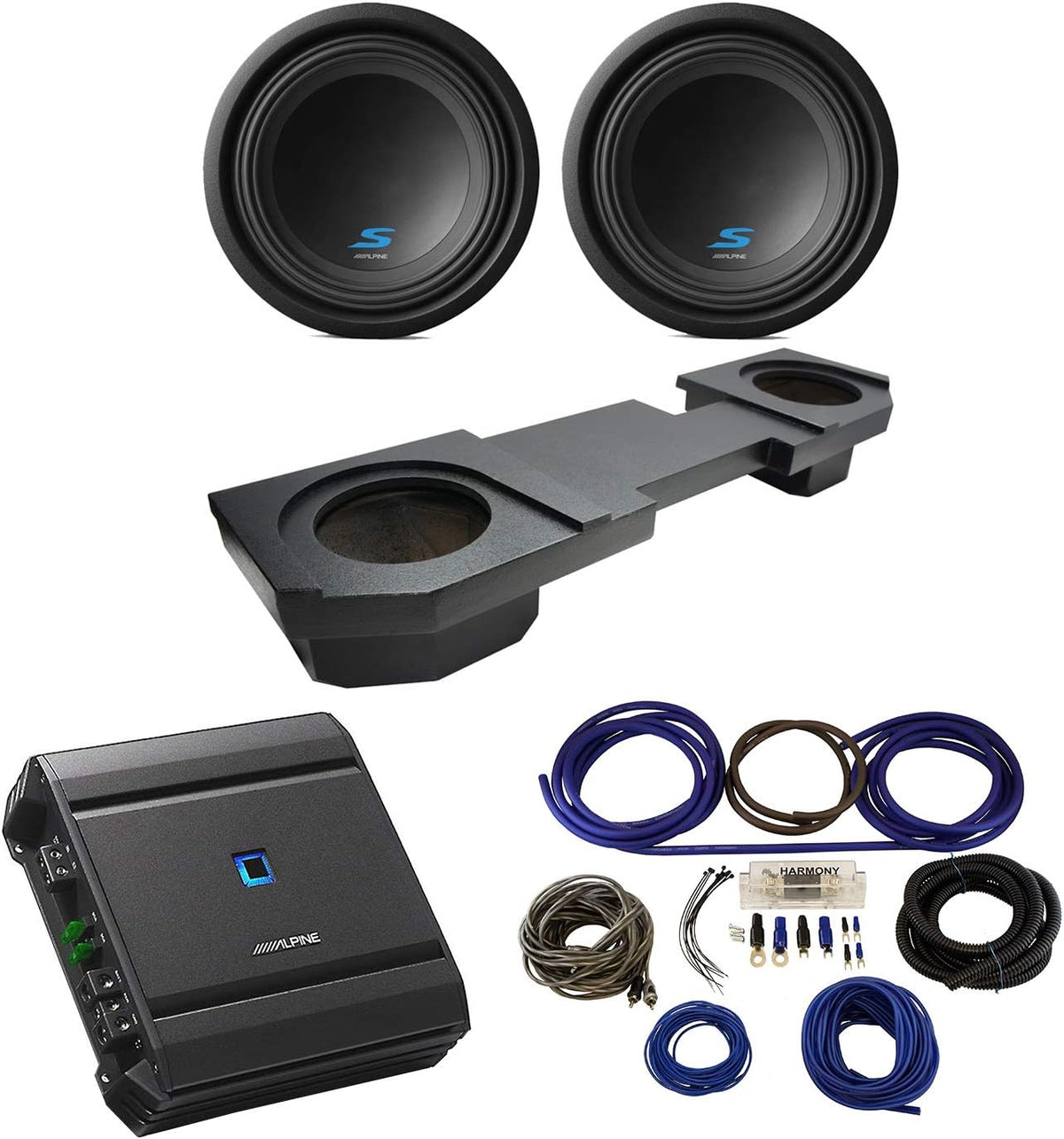 Dual 12" Rhino Coated Sub Box Enclosure D4289