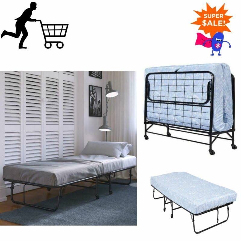 Folding Bed Cot with Foam Mattress R919781