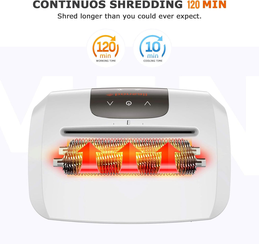 120-Minute Micro-Cut Paper Shredder, 8-Sheet Capacity A78290