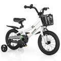 14 Inch Kids Bike with Training Wheels and Basket U572638