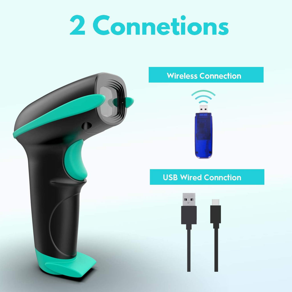 2D Wireless Barcode Scanner with Stand Pack of 2 G93839
