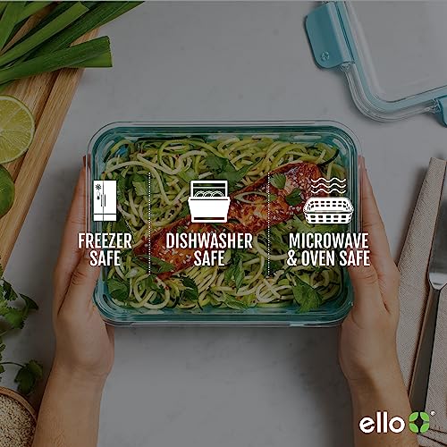 Leak-Proof Glass Food Storage Containers with Silicone Sleeves and Airtight Lids Q7554