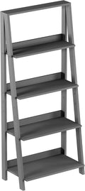 Gray Wooden Ladder Bookshelf R668697