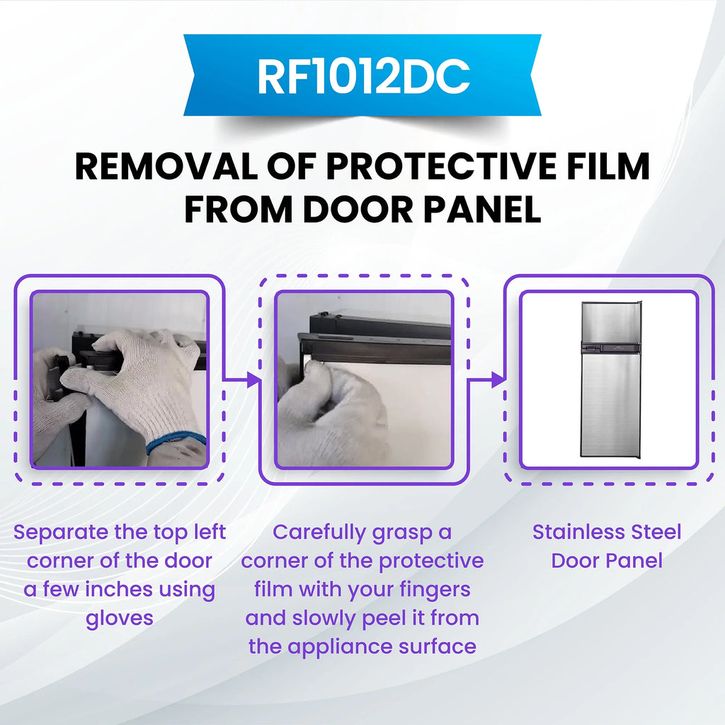 10 cf 12V Stainless RV Refrigerator B740819