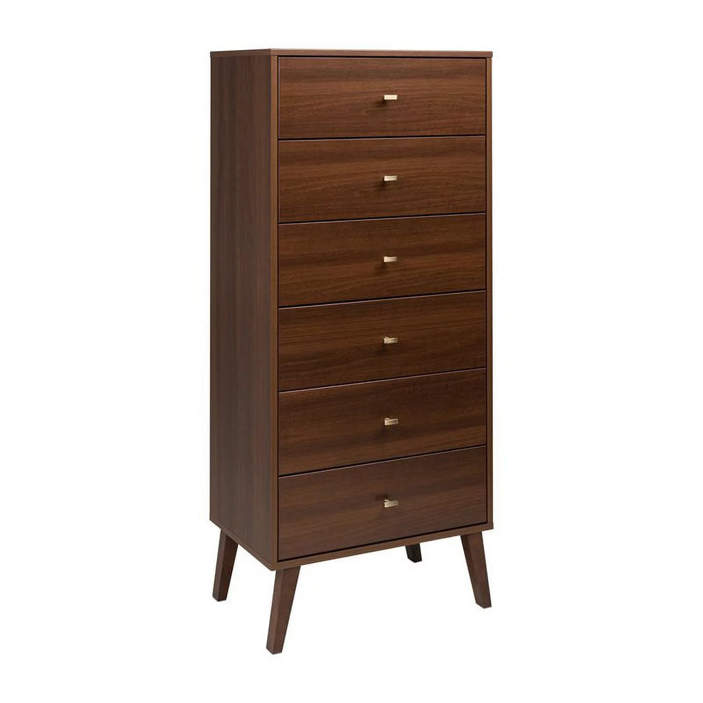 Cherry 6-Drawer Composite Wood Tall Chest A253
