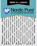 12x25x2 MERV 14 Carbon AC Furnace Filters Qty 3 C8655
