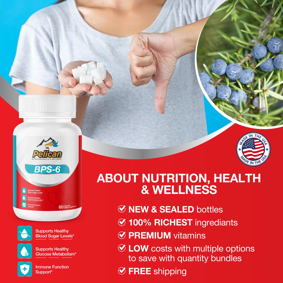 Blood Pressure Supplement 2 Bottles 120 Capsules X66461