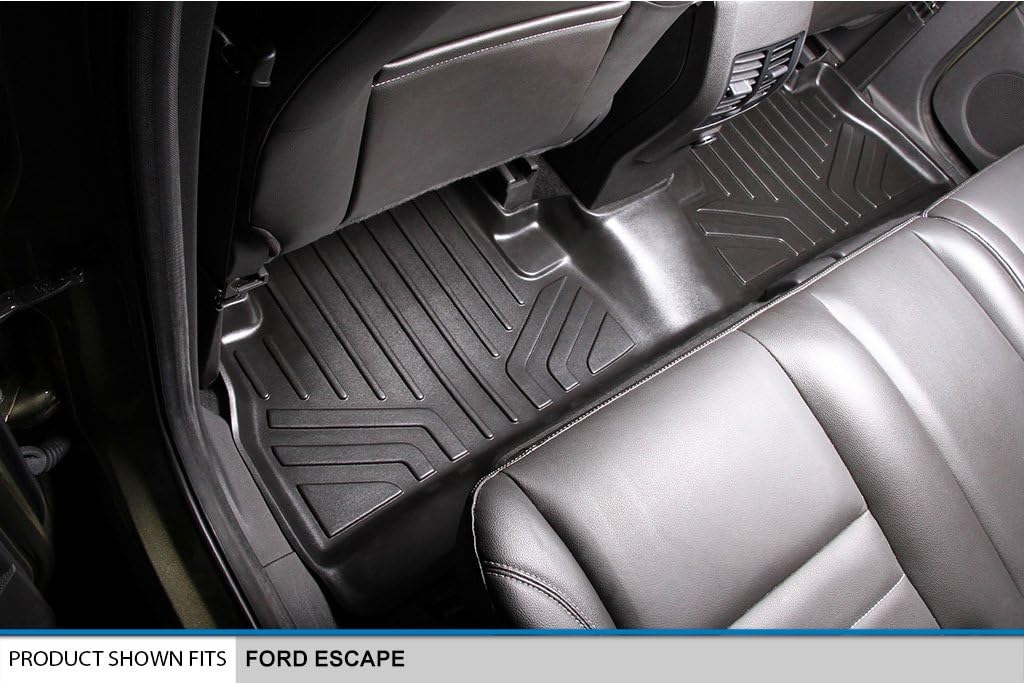 Custom Fit Floor Mats 2 Rows and Cargo Liner Set Black J238