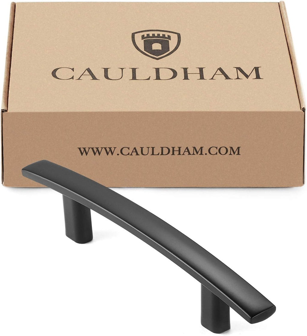25 Pack Matte Black Kitchen Cabinet Arch Pulls Handles I20180