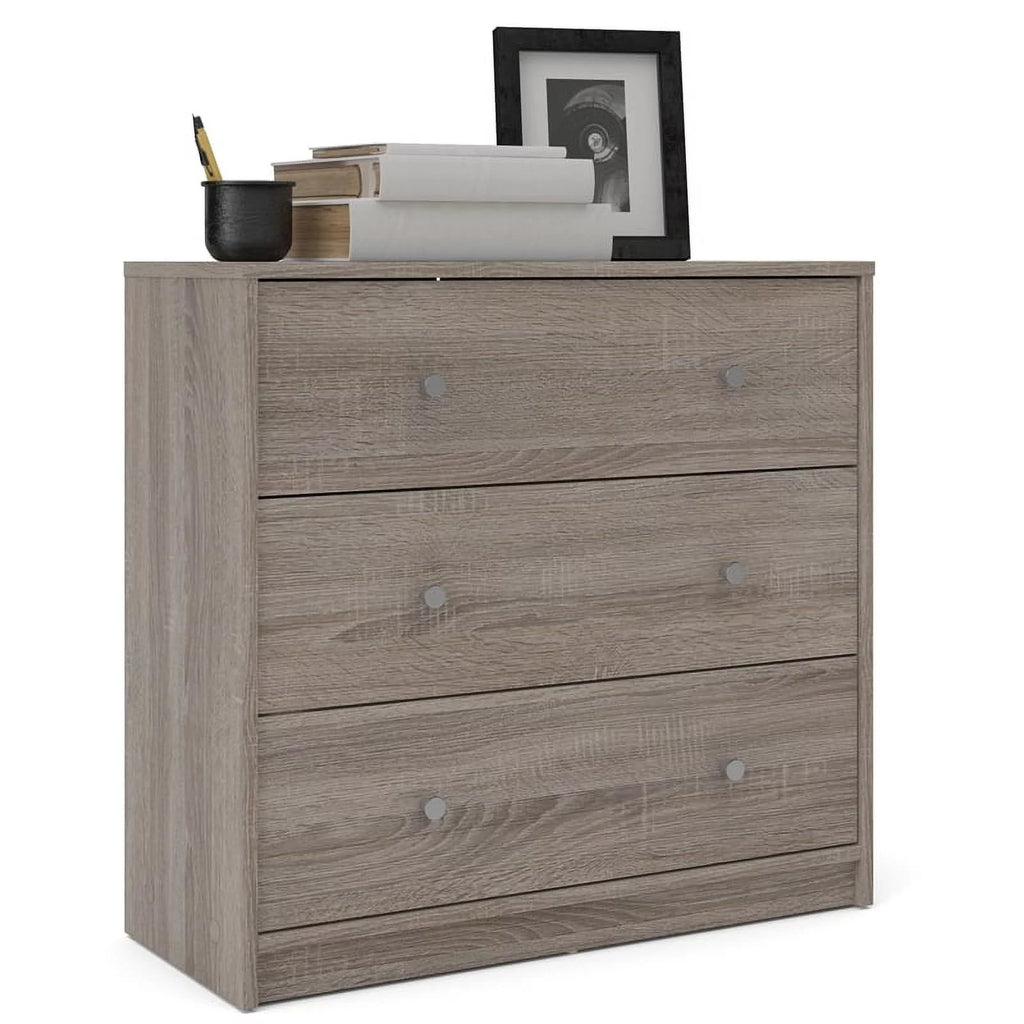 White 3 Drawer Dresser F66026