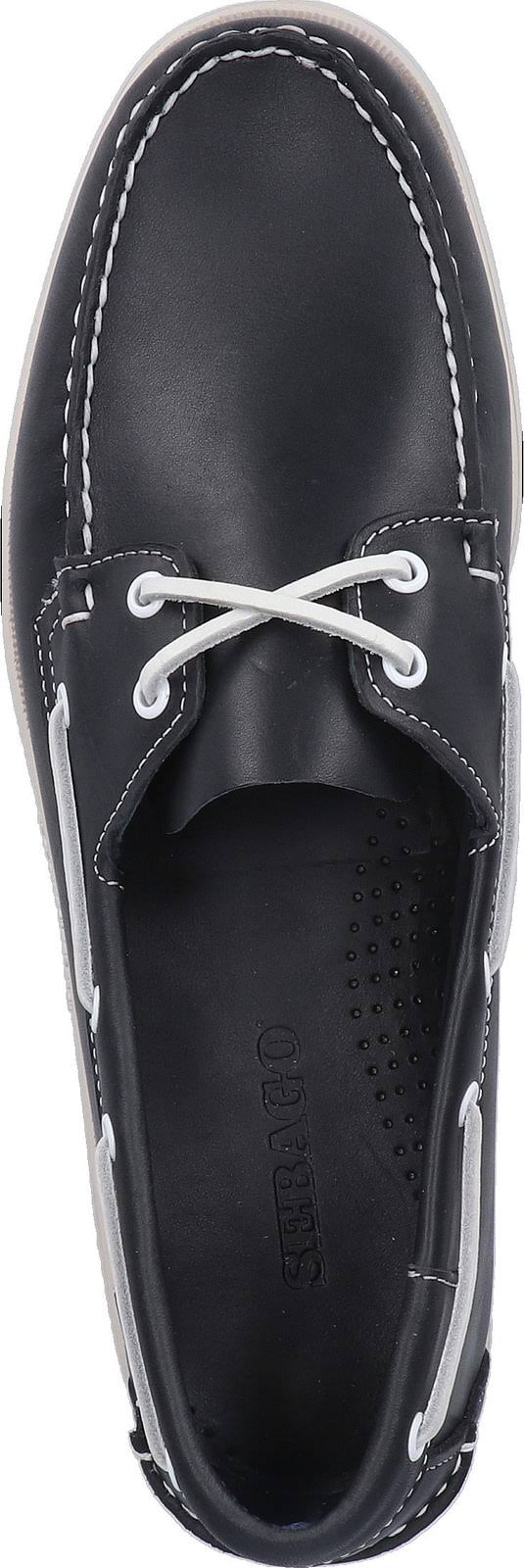 Blue Navy Leather Boat Shoes N41578