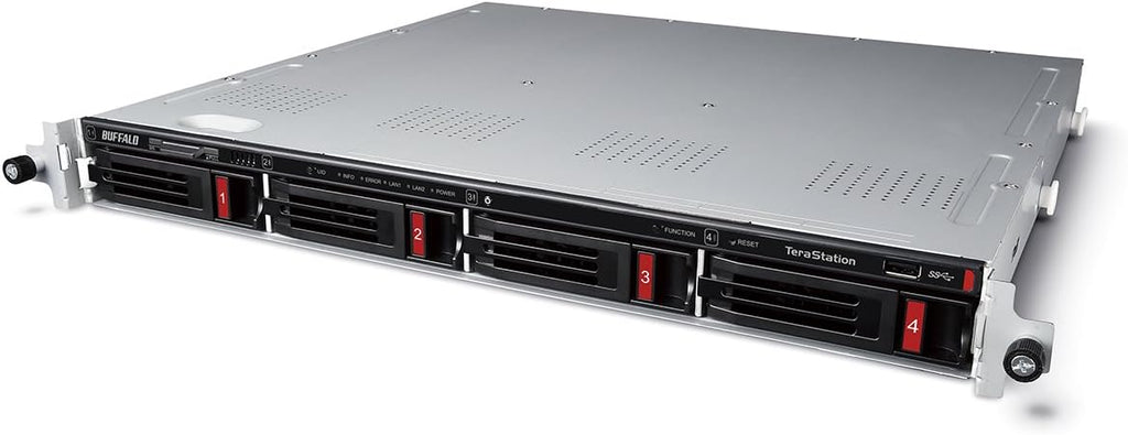4-Bay Rackmount NAS 4TB (2x2TB) with HDD Hard Drives Included 2.5GBE A814058
