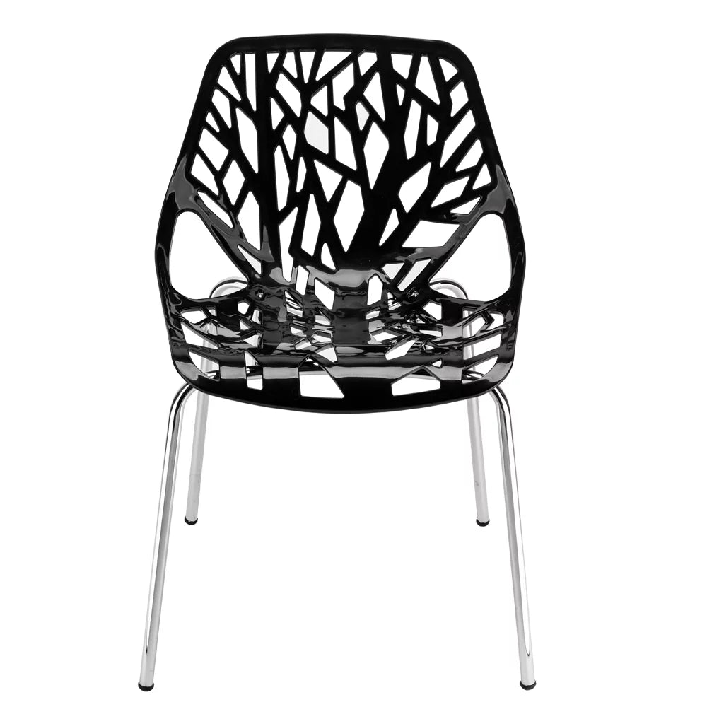 Black Plastic Dining Chair U39546