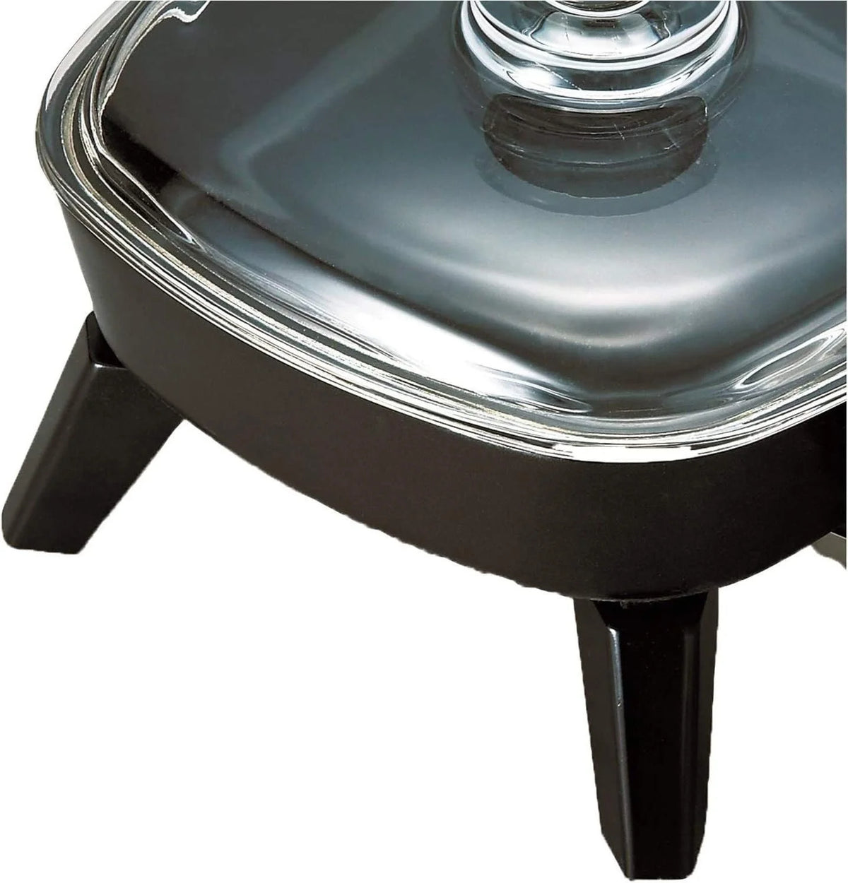 6" Non-Stick Electric Skillet with Glass Lid, Black I9518