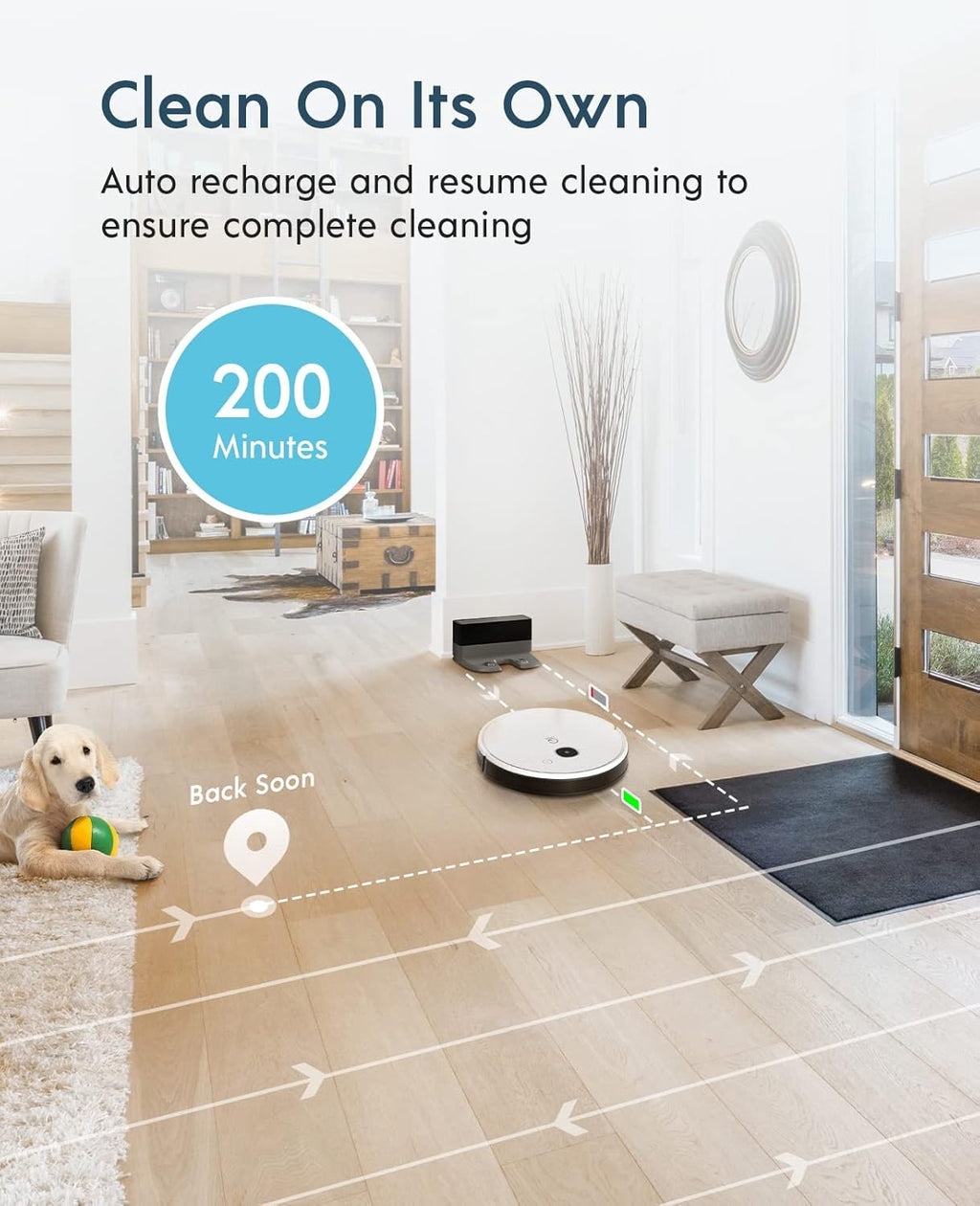 Robot Vacuum and Mop, Self-Emptying 3 in 1, 3000Pa Suction P5080