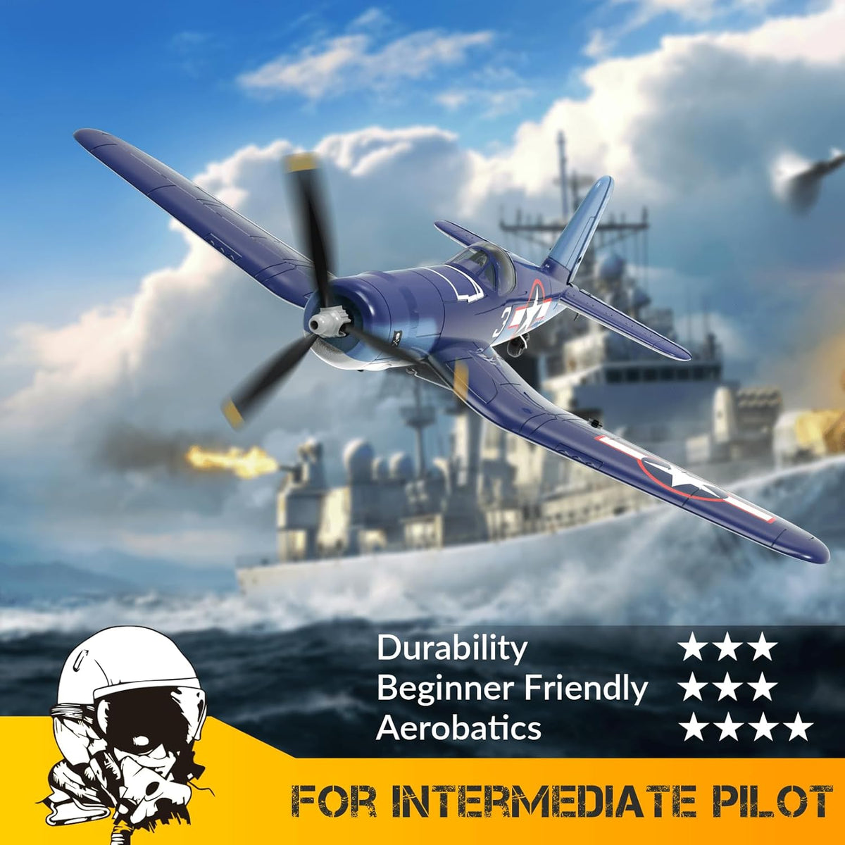 4-CH Remote Control Airplane F4U Corsair X8438