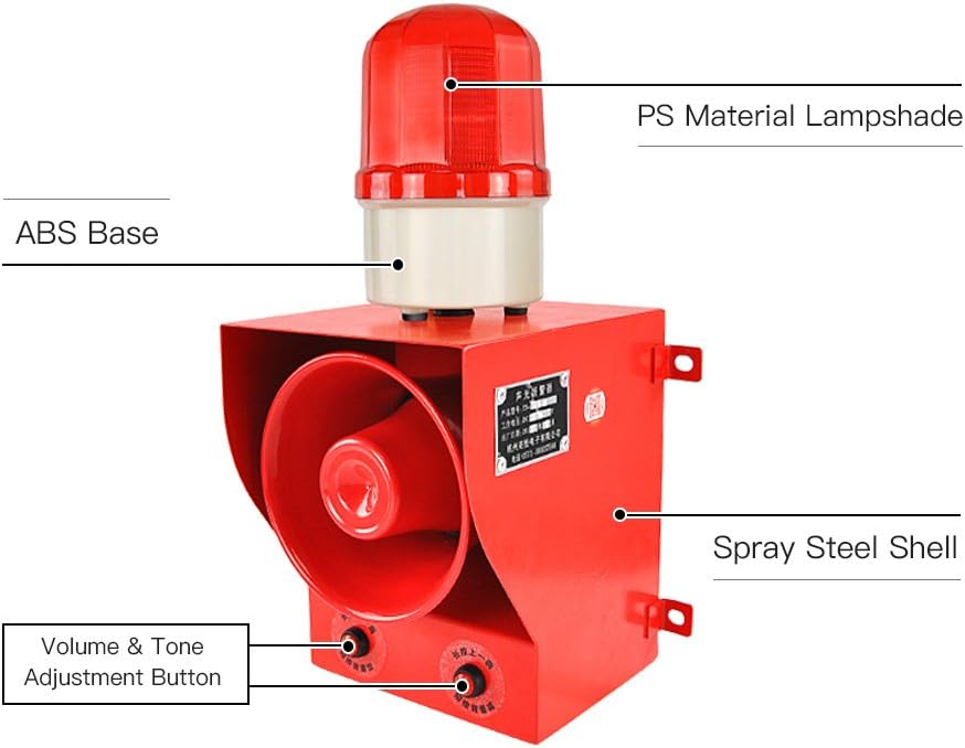 AC110V-120V Sounds and Lights Alarm Y35268