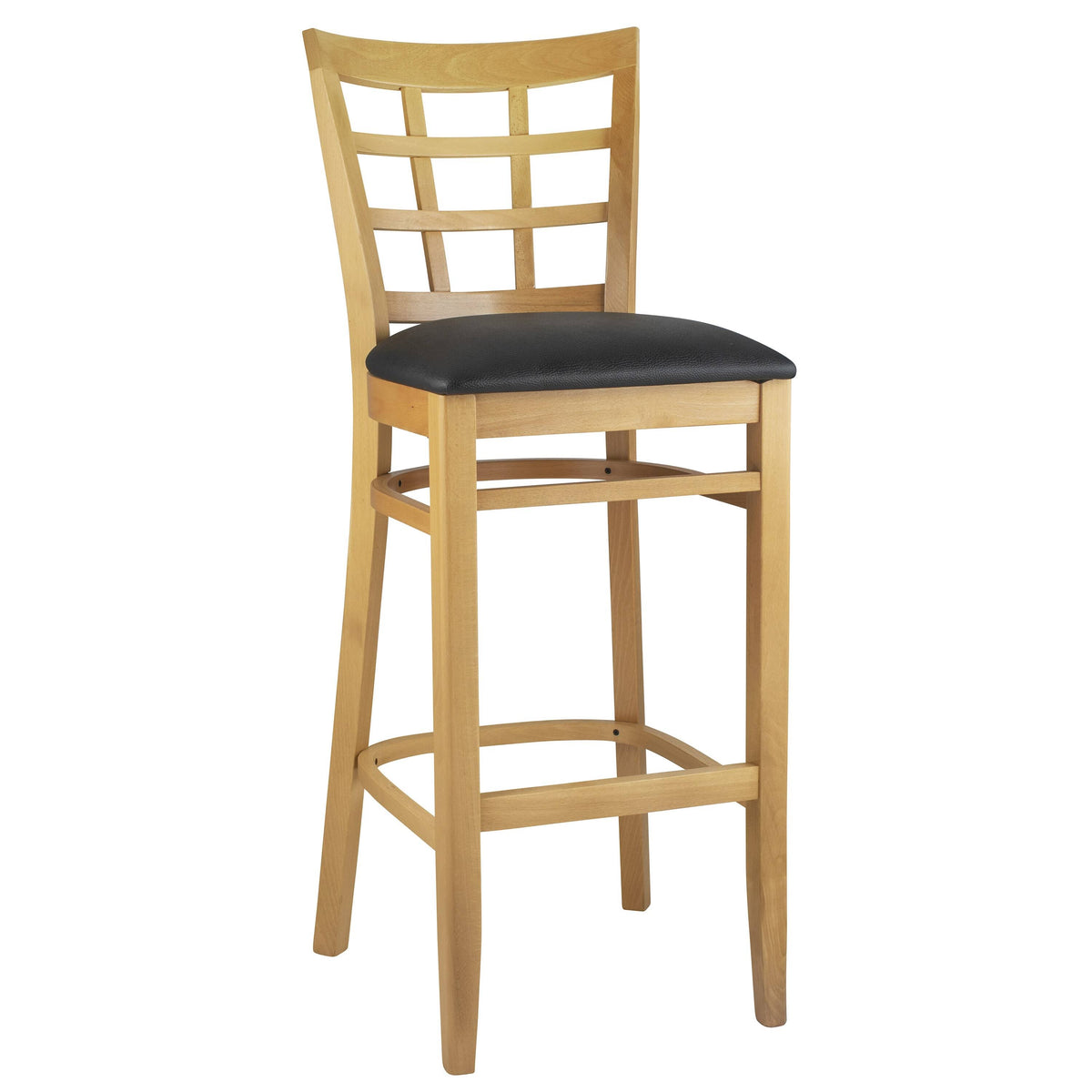Dark Mahogany Beech Wood Barstool B83610