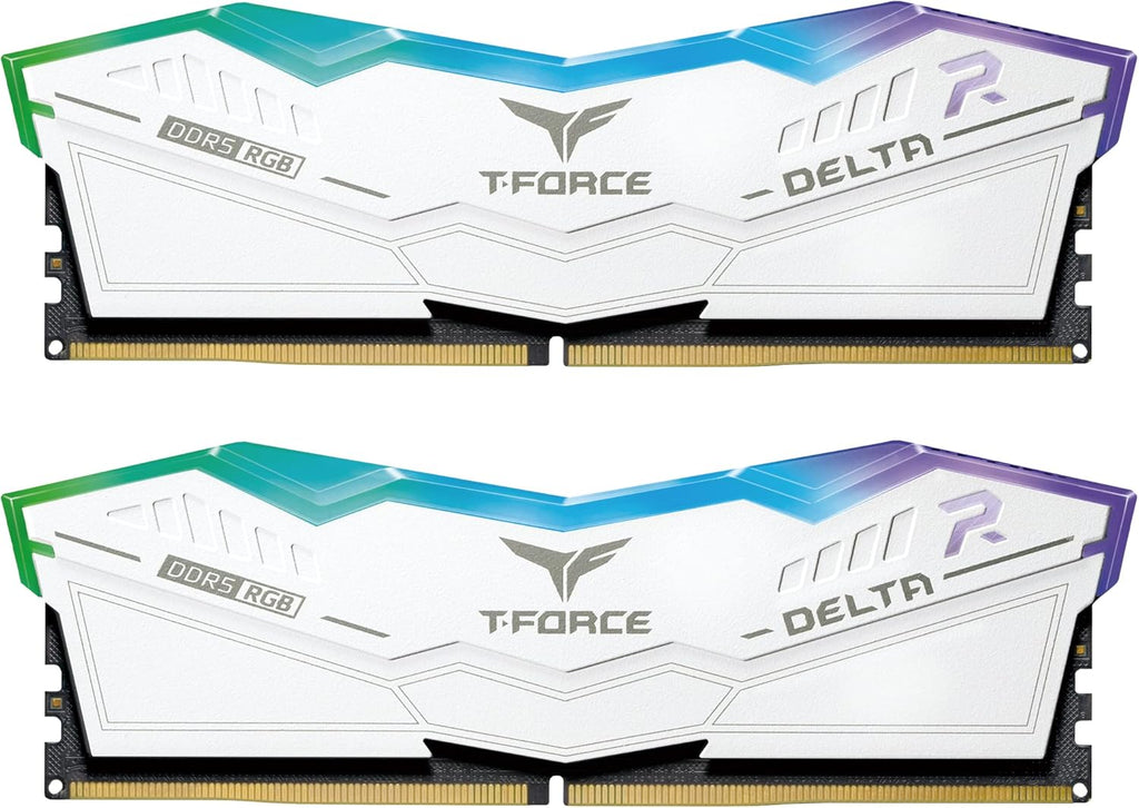 32GB (2x16GB) DDR5 6400MHz CL40 Desktop Memory Ram (White) N22745